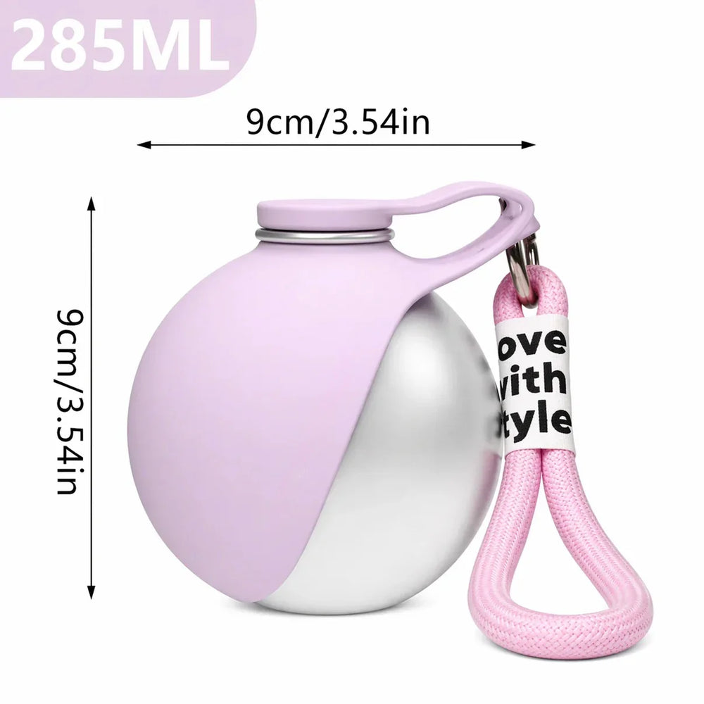 HydroPaw pet water bottle with food-grade silicone bowl attachment