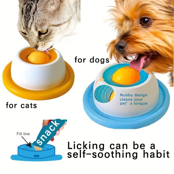 Comvoria ZenLick textured lick mat and slow feeder for dogs and cats