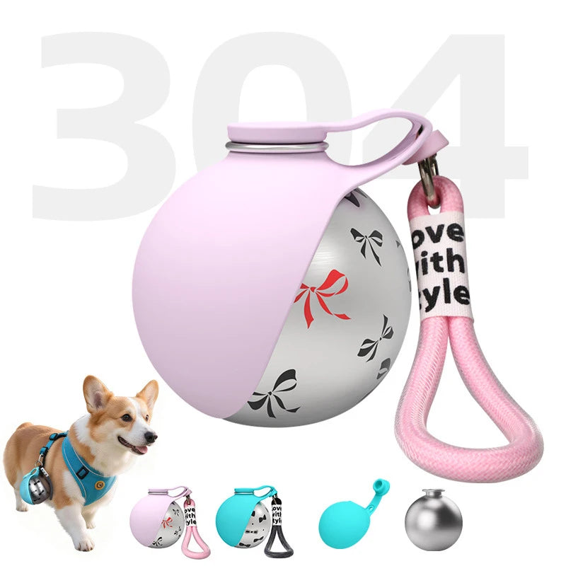 Portable pet water bottle in Gray color variant
